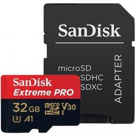 Memory Card MicroSD Sandisk 32GB Class10 100Mbps Extreme Pro Sandisk Original