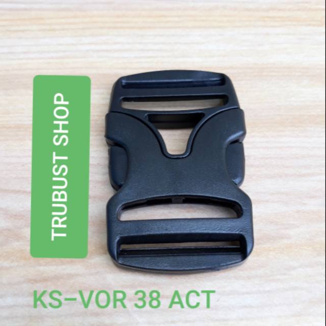 Kunci sodok buckle plastik acetal ukuran 3.8cm jual ecer per 1pc