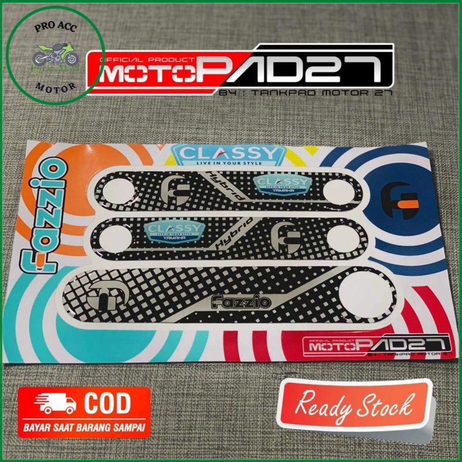 Promo.. Stiker Fazzio stiker sticker panel depan samping YAMAHA FAZZIO 125 MOTO PAD 27 anti luntur