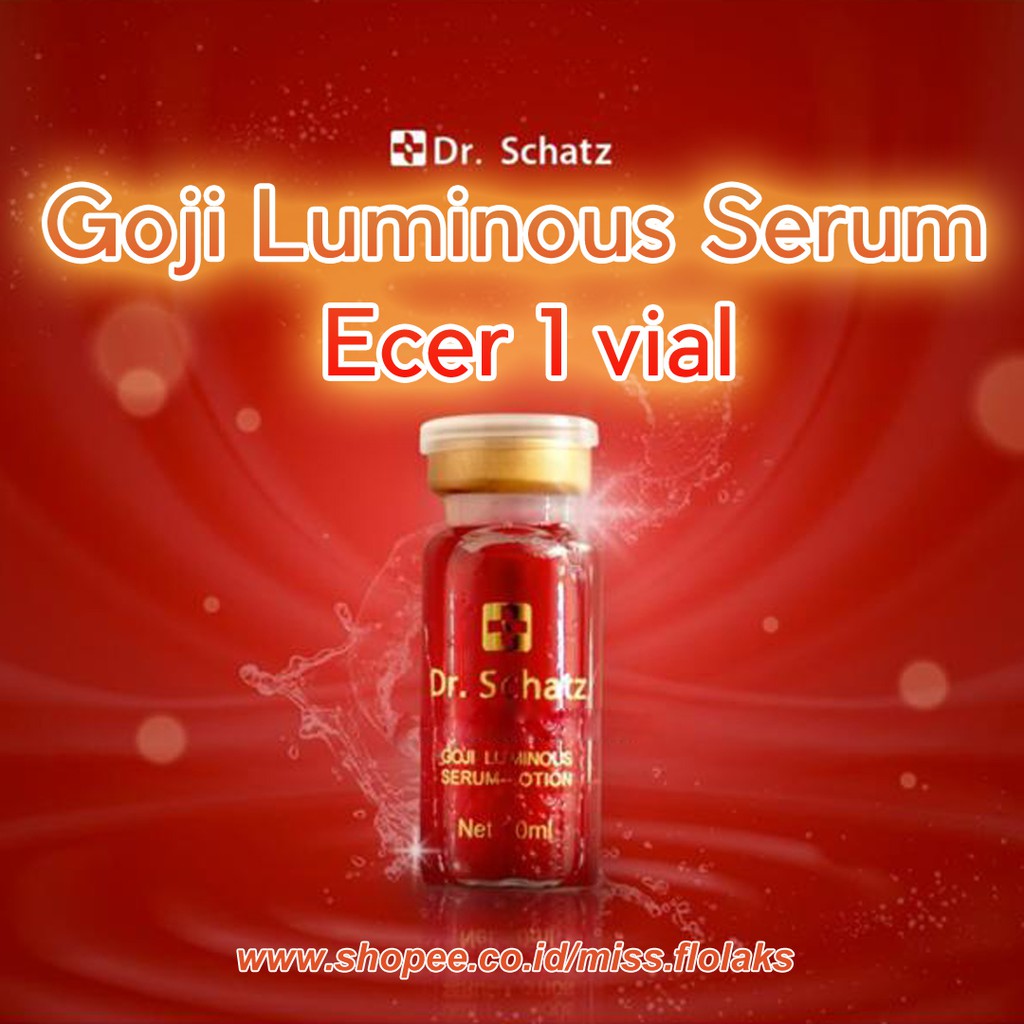 Dr Schatz GOJI Luminous Serum Lotion - Red Serum - SATUAN / ECER per vial - Missflolaks -serum wajah