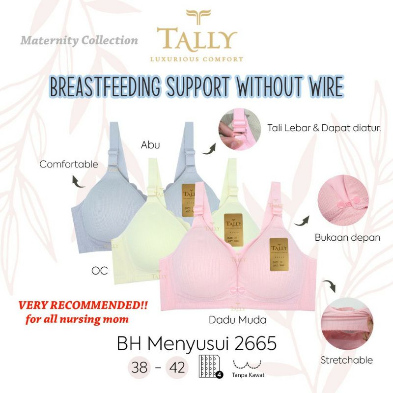 Tally Bra Menyusui 2631,2630,2665/Bra menyusui