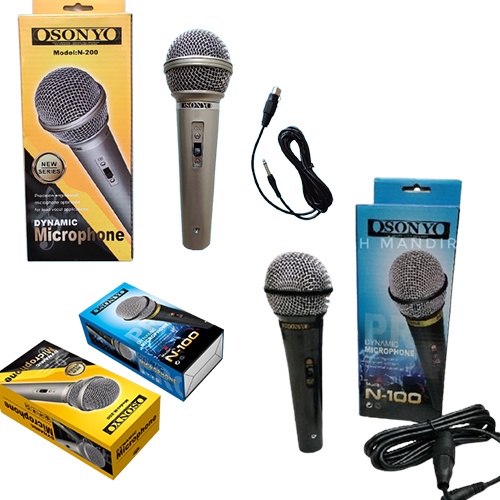 Mic Karaoke Kabel Sony Microphone Mikrofon Sony &amp; Shure