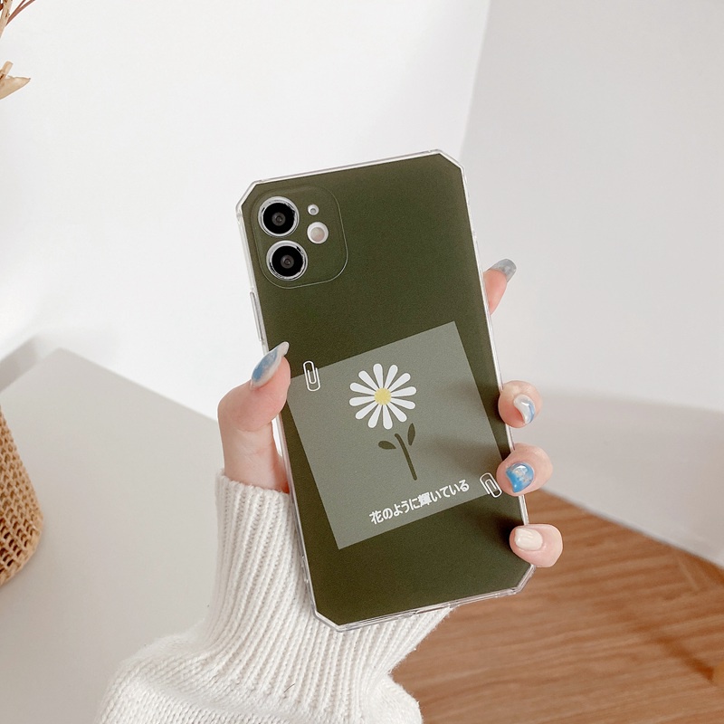 Fashion！Little Daisy Soft Case OPPO A31 A53 A33 2020 A3S F9 Pro F11 A52 A92 A54 A93 A74 A15 A15S Nice Casing VIVO Y11 Y12 Y12i Y15 Y17 Y20 Y12S Y50 Y30 S1 V20 SE V21 Y19