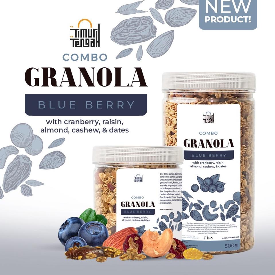 

✨10.10✨ Granola Combo 500 gr Blue Berry Timur Tengah - Granola Premium Timur Tengah !!