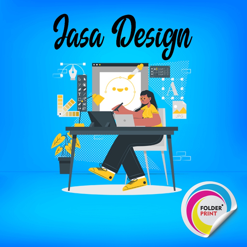 Jasa Desain Logo Sticker Kemasan Olshop dan Banner