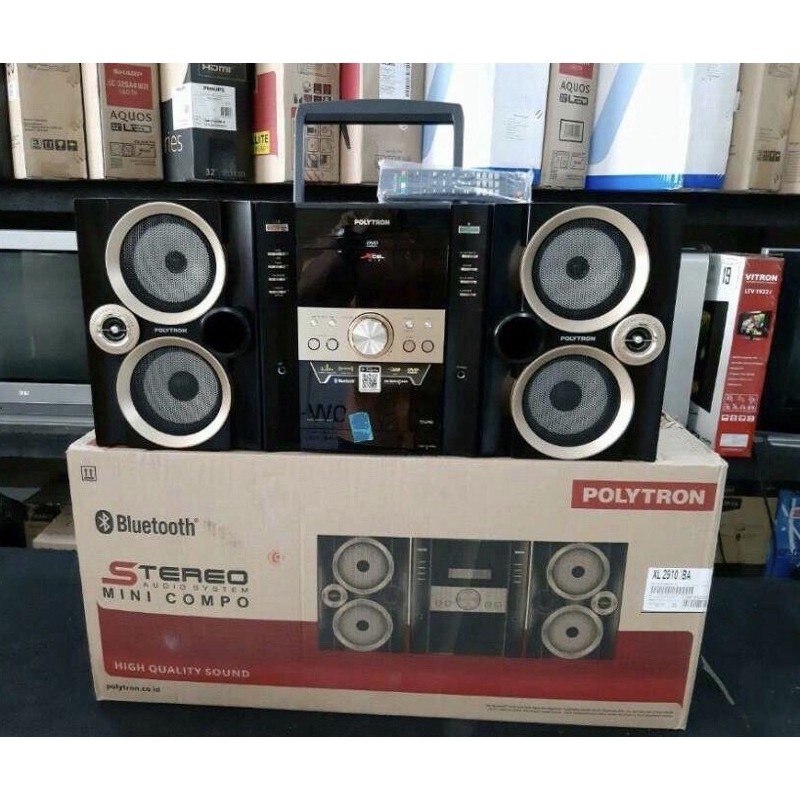 Speaker Compo Polytron XL2910BA DVD,Bluetooth,Karaoke,USB,Radio