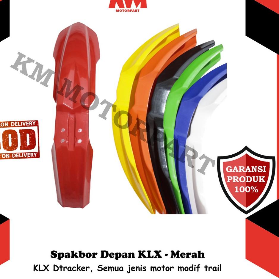 ◌ Spakbor Depan KLX 150 BF Dtracker D Tracker Variasi Modif Hitam Putih Kuning Hijau Merah Orange Bi