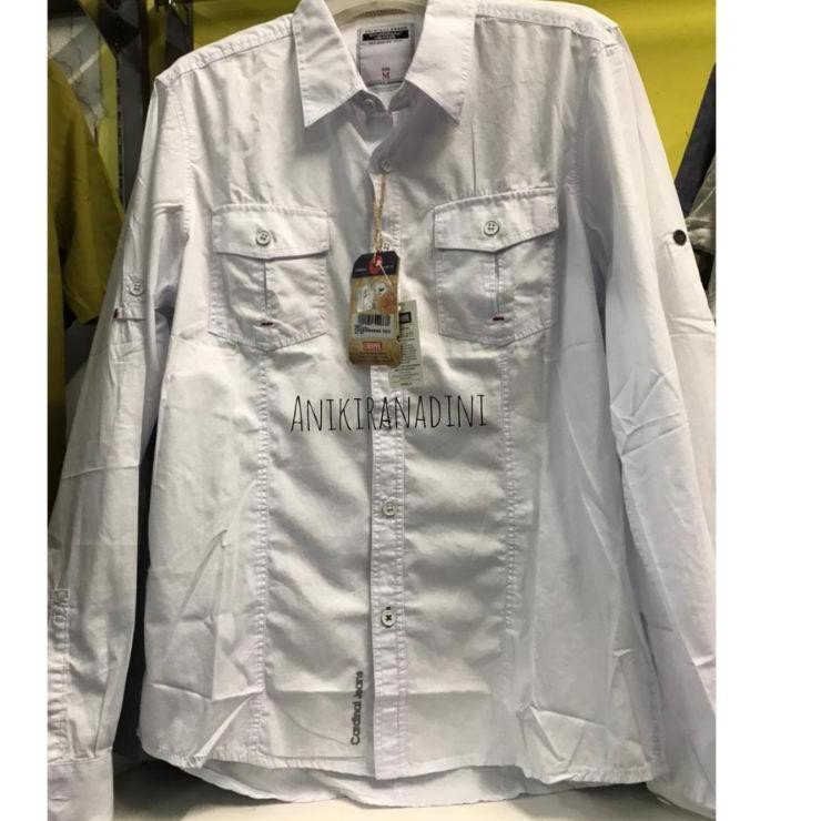 Bagus Banget - Kemeja Putih pria CARDINAL JEANS ORIGINAL , KEMEJA PUTIH PRIA CARDINAL