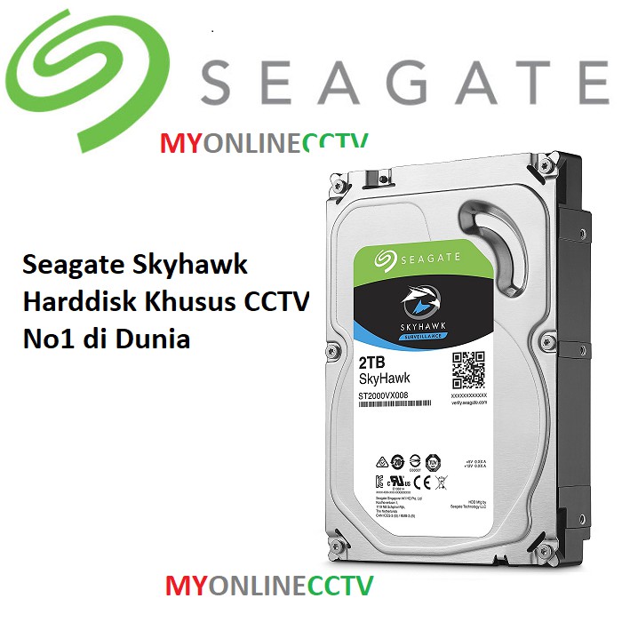 Harddisk Seagate Surveillance untuk CCTV 2000G