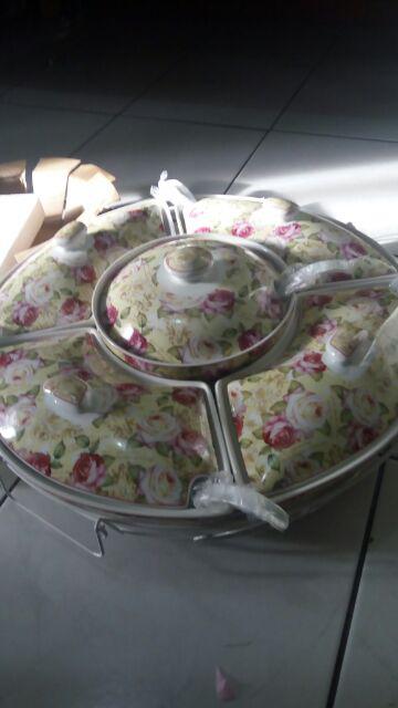 (hanya Di Shopee) Vicenza Alat Saji Dengan Rak / Wadah Sayur / Prasmanan Vicenza - Ba751
