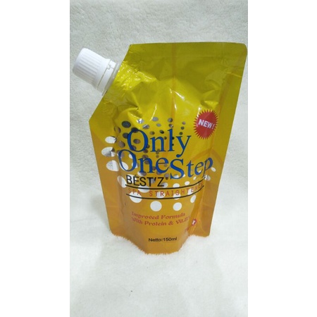 Only one step keratin 150ml / Pelurusan One Step keratin smoothing rebonding untuk pemakaian pribadi dan salon / Pelurusan rambut cocok untuk salon dan barbershop