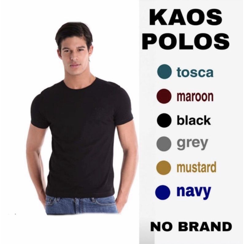 KAOS POLOS pria pendek baju kaos t-shirt premium