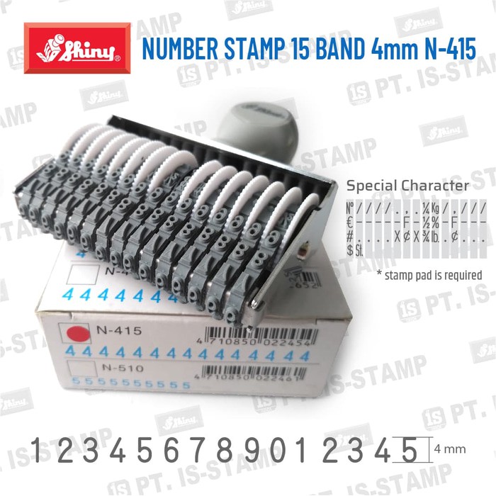 

Dijual N 415 Stempel 15 Angka 4 mm Shiny Diskon