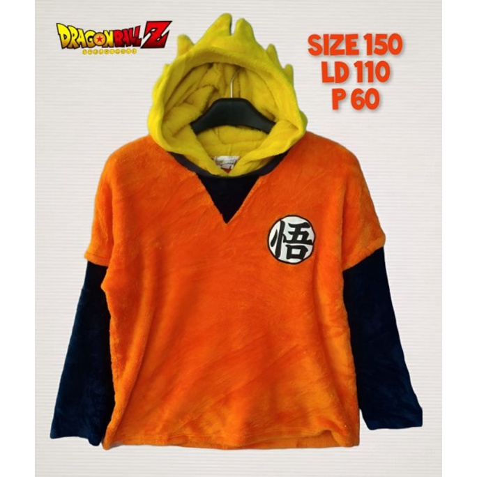 Jaket Hoodie Karakter Dragon Ball Second Preloved