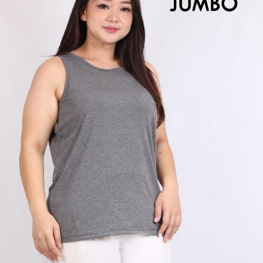 BIGCLO - () LD 112-130cm UCanSee Tanktop Jumbo Wanita Singlet Big Size Inner Daleman Tank Top