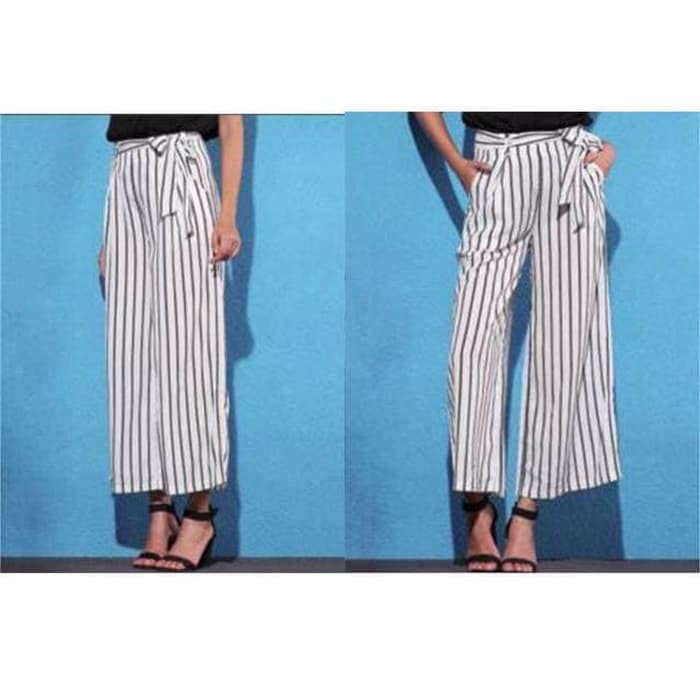 TBI Celana Panjang Kulot Yumi Salur Syantik Korea Long Pants