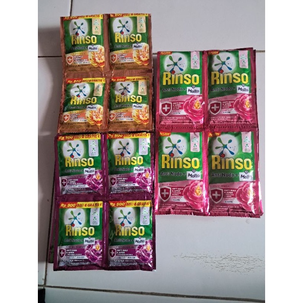 Rinso Cair + Molto Renteng Isi  20ml 12sachet