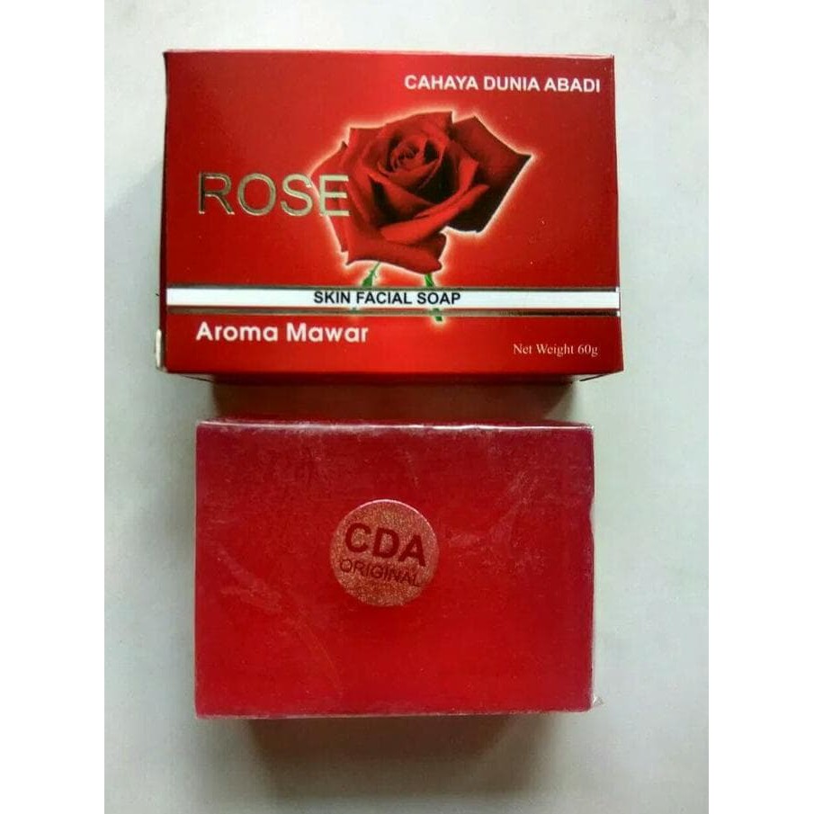 1 Pcs CDA Sabun Rose Pemutih Wajah Original BPOM