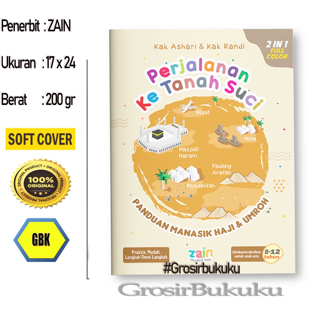 Buku Perjalanan ke Tanah Suci - 2in1 FULL COLOR – ZAIN