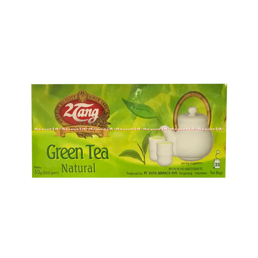 2Tang Green Tea Leaf 50gr Teh Hijau 2 Tang Dua Tang Daun Teh Hijau Kemasan Bubuk Teh