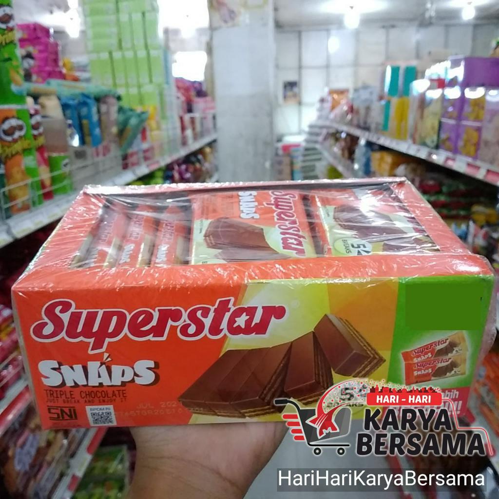 

ROMA SUPERSTAR WAFER SNAPS TRIPLE CHOCOLATE ISI 12'S X 28GR-PER BOX