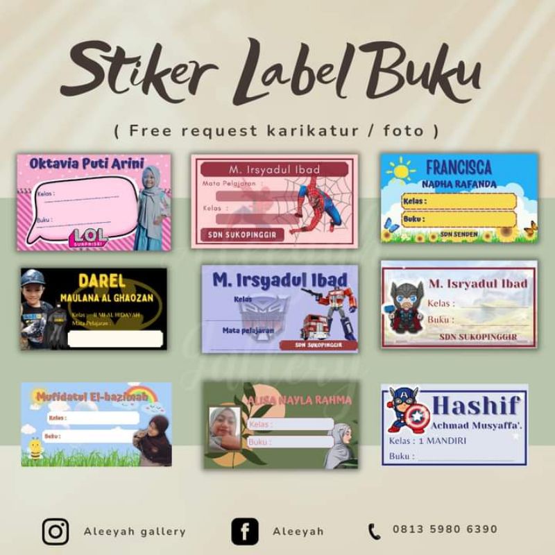 

Stiker Label Nama Buku