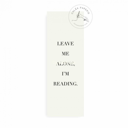 

Bookmark / Leave Me Alone / Pembatas Buku 083