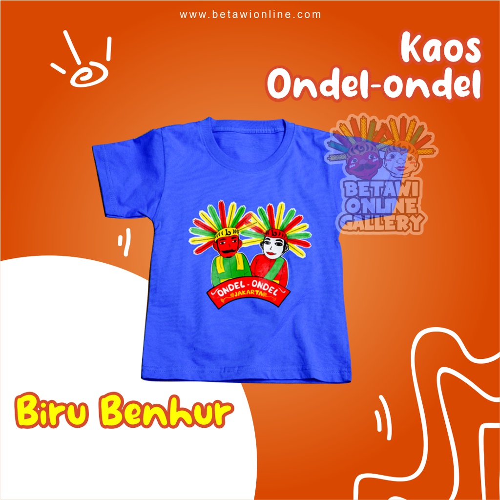 Kaos Baju Pakaian Motif Ondel-ondel Anak