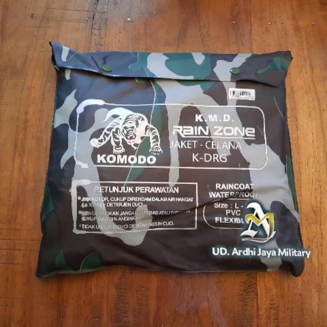 Jas hujan loreng, jas hujan atas bawah