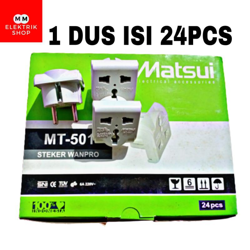 MATSUI Steker Wanpro Over Steker Adaptor MT501 Kuningan Best Seller MATSUI