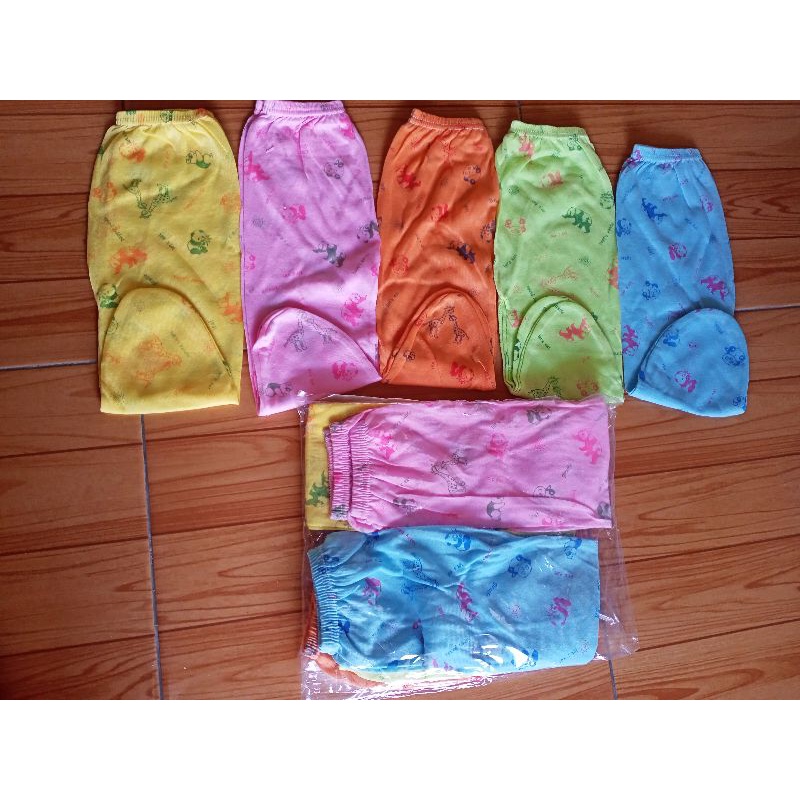 termurah lusinan 12 pcs celana panjang bayi kaki tertutup celana karung bayi