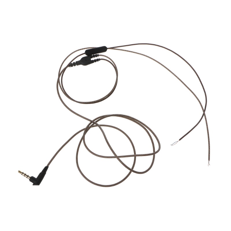 Bt Headphone Microphone Cable Cord 3.5mm Interface Suara Jernih Dengan Kontrol Volume Untuk Headset Gaming 1.2M Extension Cor