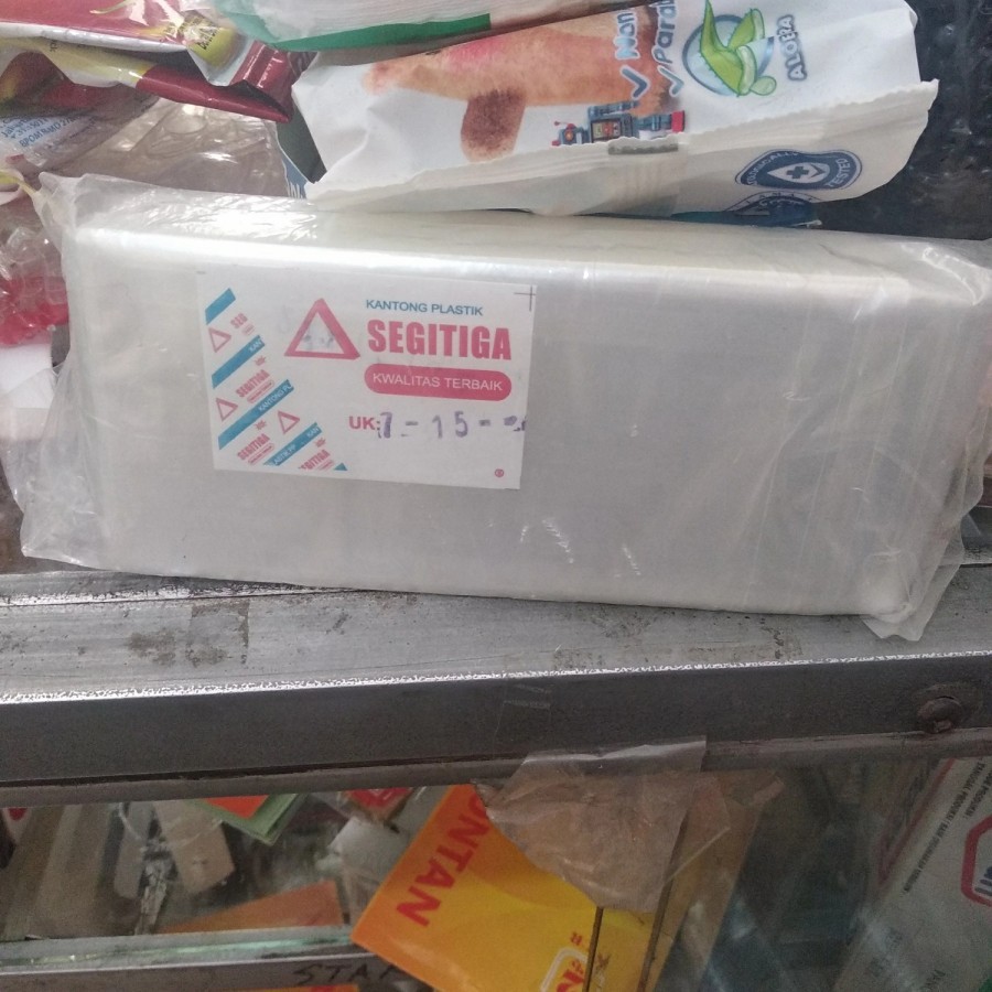 Plastik PP bening 7x15