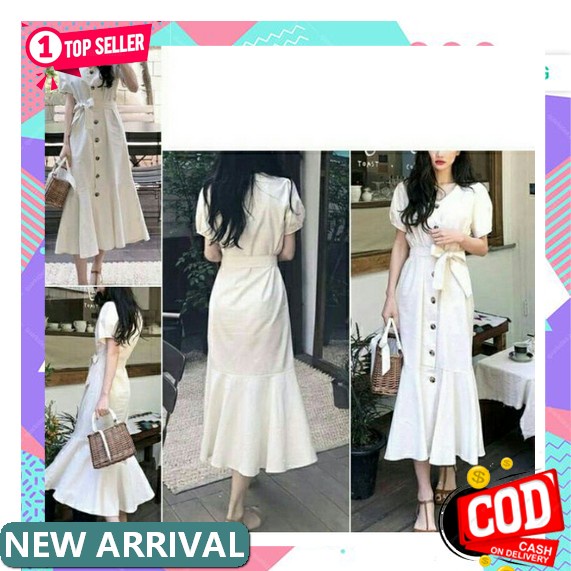 Midi Dress Natalia Terbaru Kondangan / Scuba Cheongsam/Sincia Dress Natal Modern Dress Terbaru/ Dres