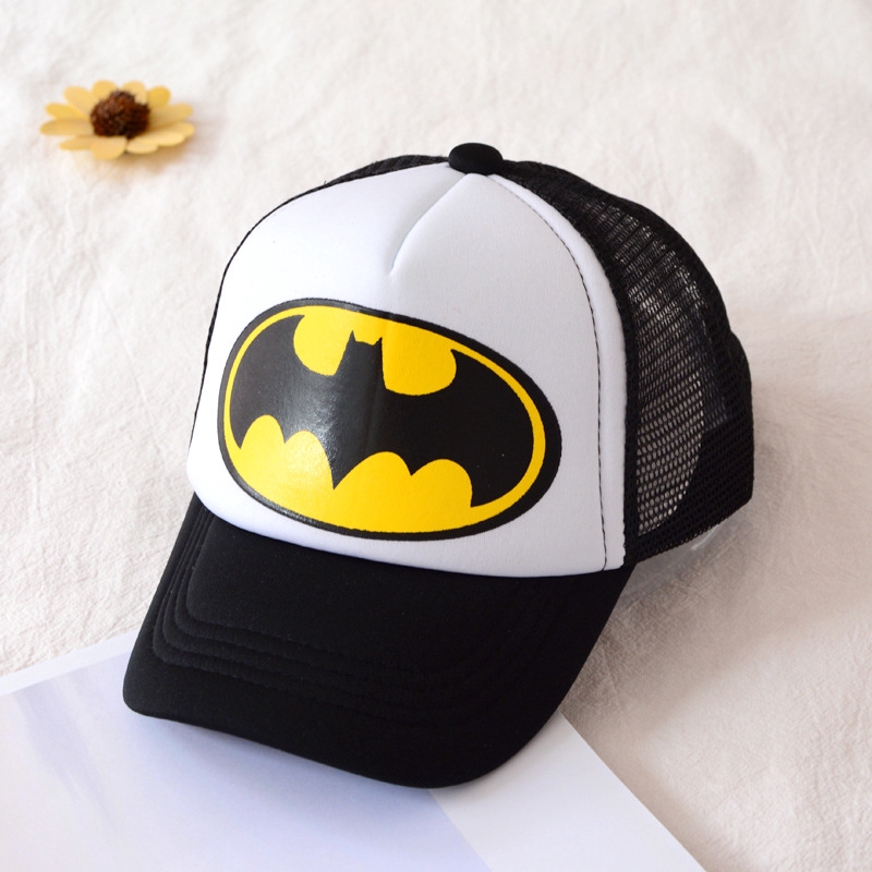 Topi Baseball Adjustable Motif Batman Untuk Anak Laki-Laki  Perempuan 2-7 Tahun