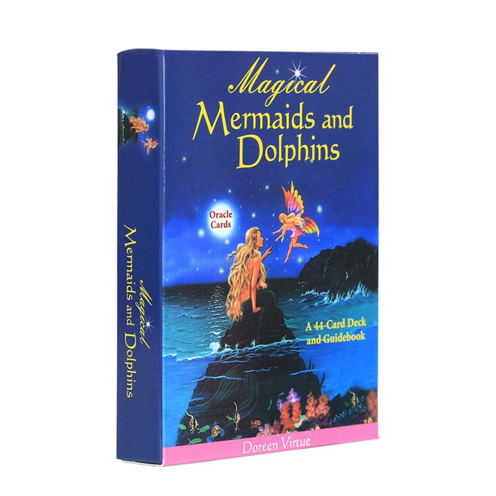 【 ELEGANT 】 Magical Mermaids and Dolphin Board Game Kartu Tarot 44-Card Inspire Dreams