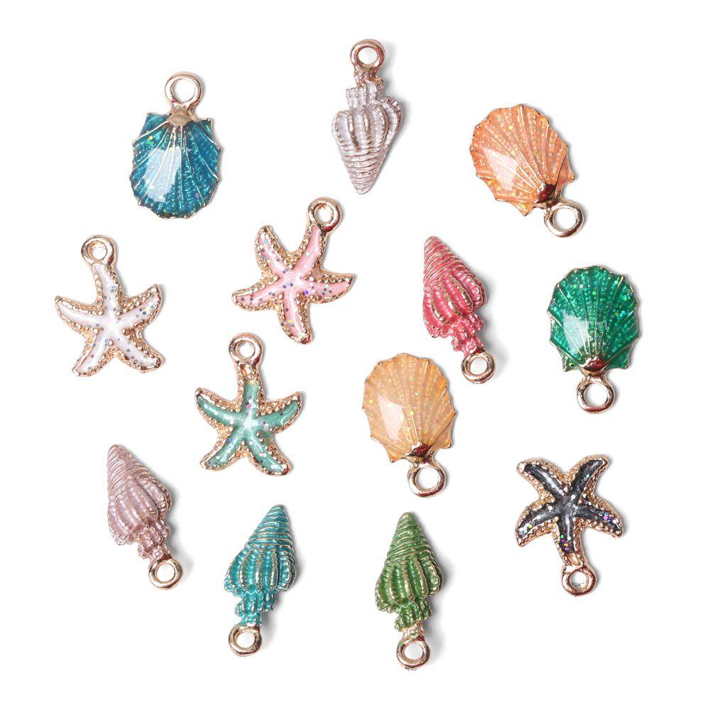 PREVA 13Pcs/Set Ocean Pendants New Necklace Craft Making Sea Shell