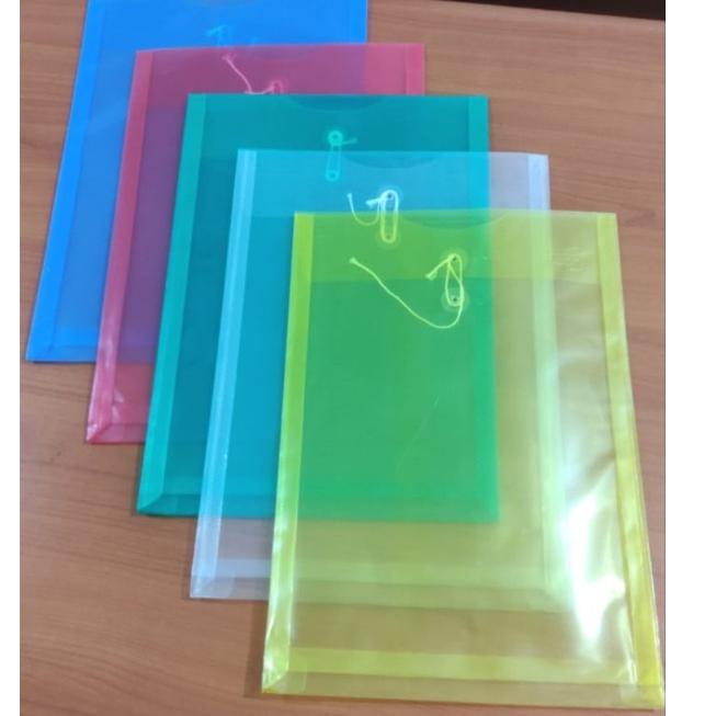 

(Y6H4) ⭐️ 1lsn(12pcs) map plastik tali map plastik ukuran folio F4 //Harga@murah