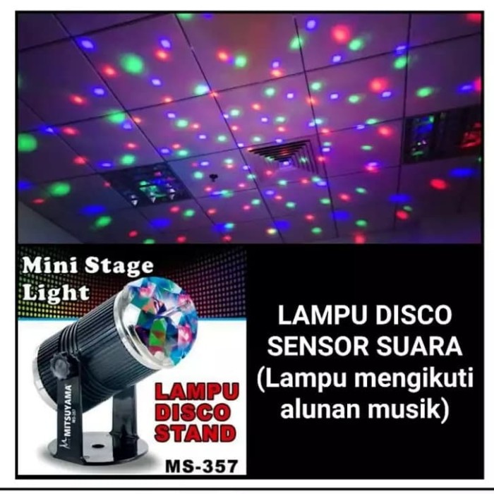 LAMPU DISCO LED MINI SENSOR SUARA