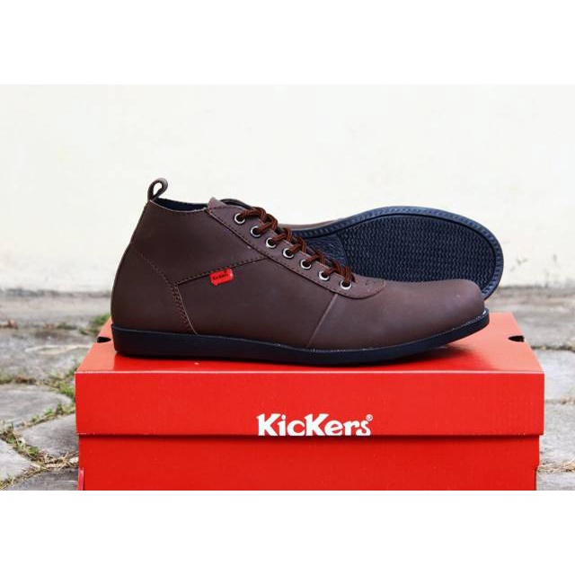 Sepatu Boots Pria Casual Brodo Kasual Formal Coklat 39/43 Kulit Sintetis
