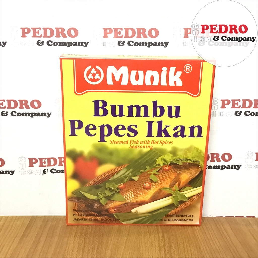 

Munik bumbu pepes ikan 90 gram - steamed fish with hot spices seasoning - instant spice indonesian