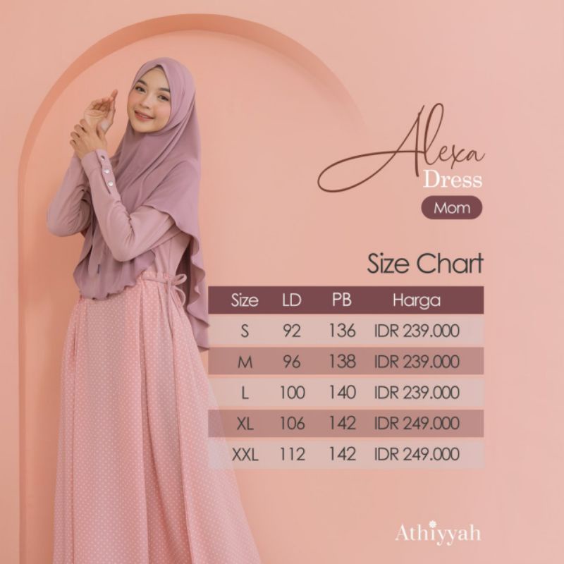 Alexa Dress by Athiyyah Hijab (Mom & Kids)