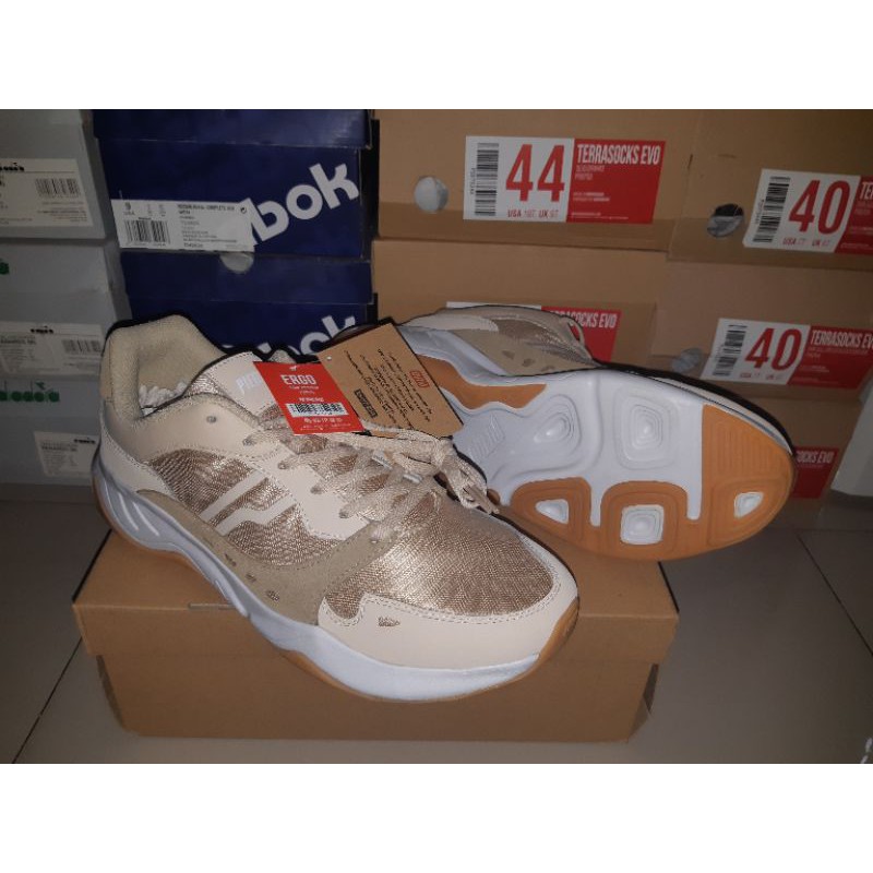 SEPATU SNEAKERS PIERO ERGO KHAKI WHITE/GUM ORIGINAL BNIB