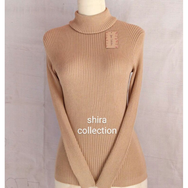 ATASAN WANITA KERAH TINGGI XL/SWEATER RAJUT WANITA XL/SWEATER KERAH TINGGI WANITA JOMBO