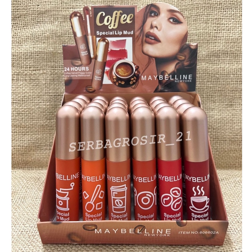 [6pcs] Lipcream Maybelline Matte Coffee Special Lip Mud 806602C