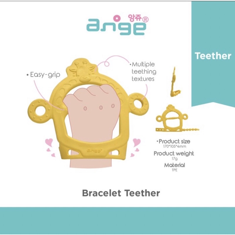 ANGE BRACELET TEETHER 3M+ - Ange Teether Gigitan bayi