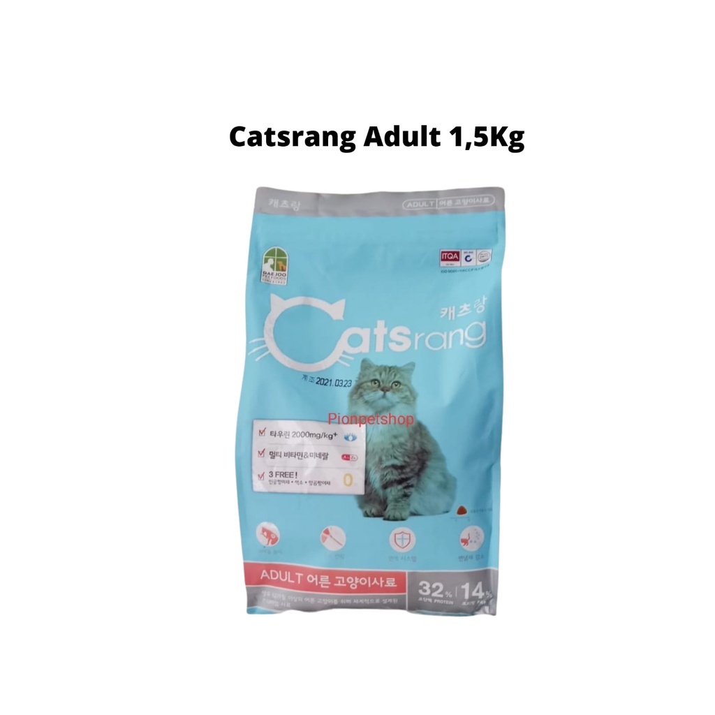 Catsrang Makanan Kucing Adult 1,5kg/Makanan Kucing Dry Food 1,5kg