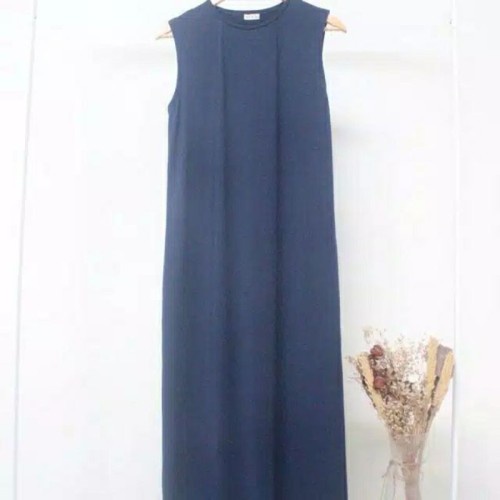 INNER DRESS TANPA LENGAN LONG DRES KENITS RAJUT PREMIUM//DRESS MUSLIM//DALEMAN MUSLIM//PAKAIAN WANITA//COD