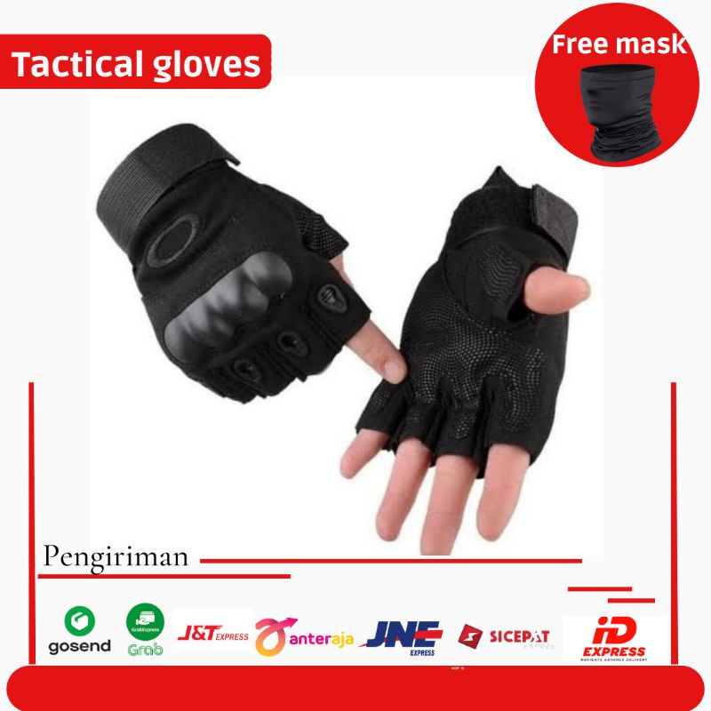 Sarung Tangan Sepeda Motor Military Tactical Half Glove n Full finger Army Outdoor