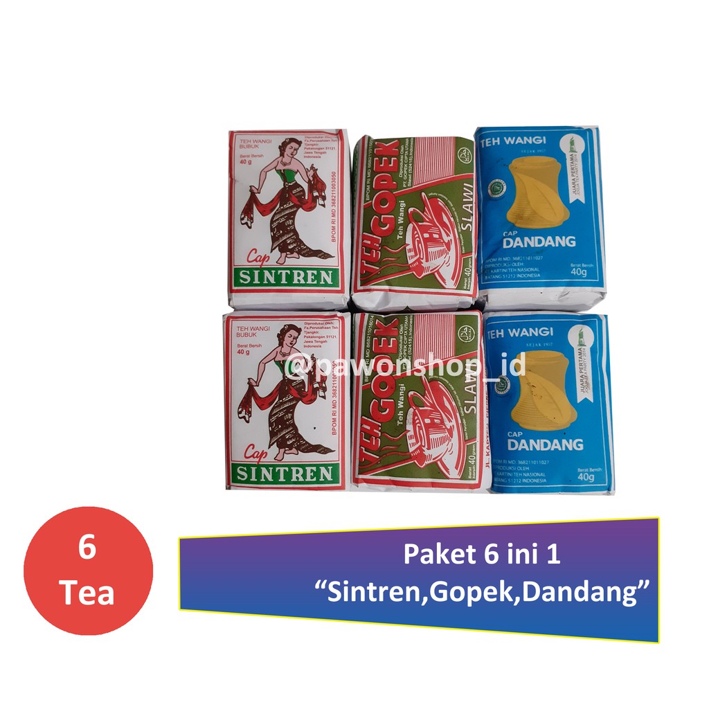 

Paket Teh 6 in 1 Gopek,Sintren,Dandang